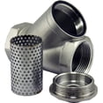 thumbnail image 1 of 3/4" Inline Y Filter Fitting 200 Micron 80 Mesh 304 Stainless Steel Strainer, 1 of 4
