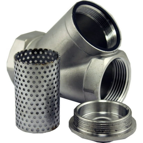 3/4" Inline Y Filter Fitting 200 Micron 80 Mesh 304 Stainless Steel Strainer