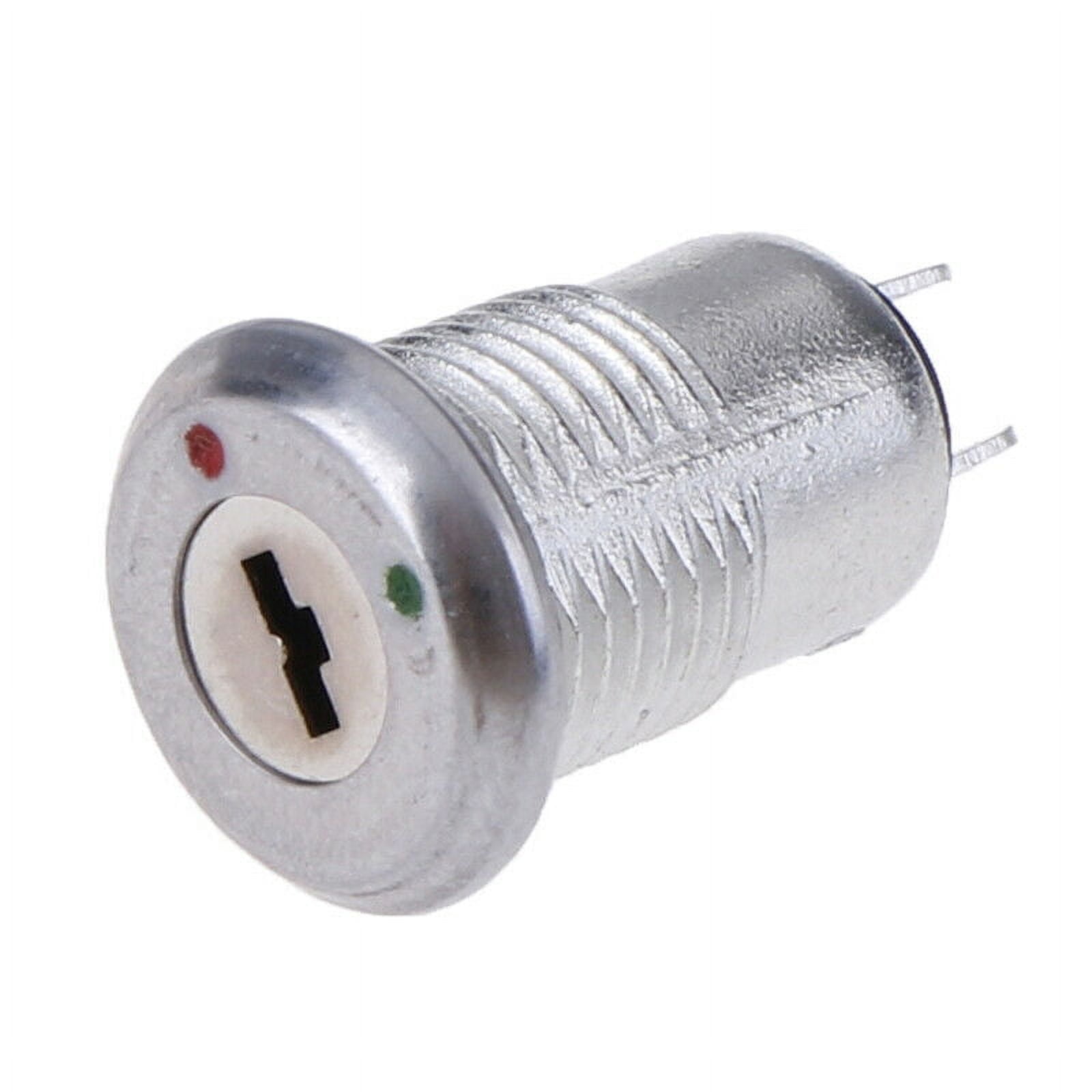 3/4" Key Switch ON/OFF Power Lock SPST Turn Metal  AC 2A 250V Electronic 2-Pin