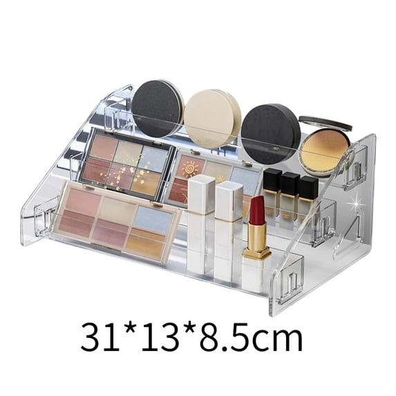 3-4 Layer Transparent Plastic Cosmetic Organizer Display Stand Clear ...