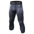 thumbnail image 1 of 3/4 Leggings Fitness Compression Sports Tights Pants For Men Jogging Trousers Running Quick Dry Sportswear, 1 of 5