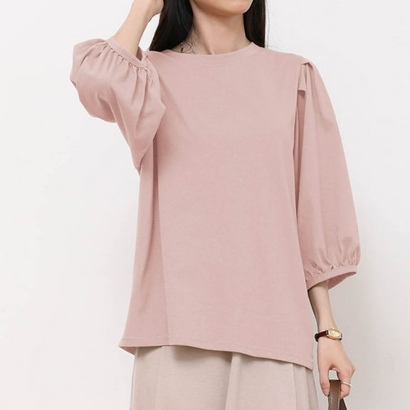 3/4 Length Sleeve Womens T Shirts Pack Womens Plus Size Tops Dressy Casual 3/4 Sleeve Womens Tops Summer Dressy Casual Womens Graphic T-Shirts Loose Fit Flowers reorder items