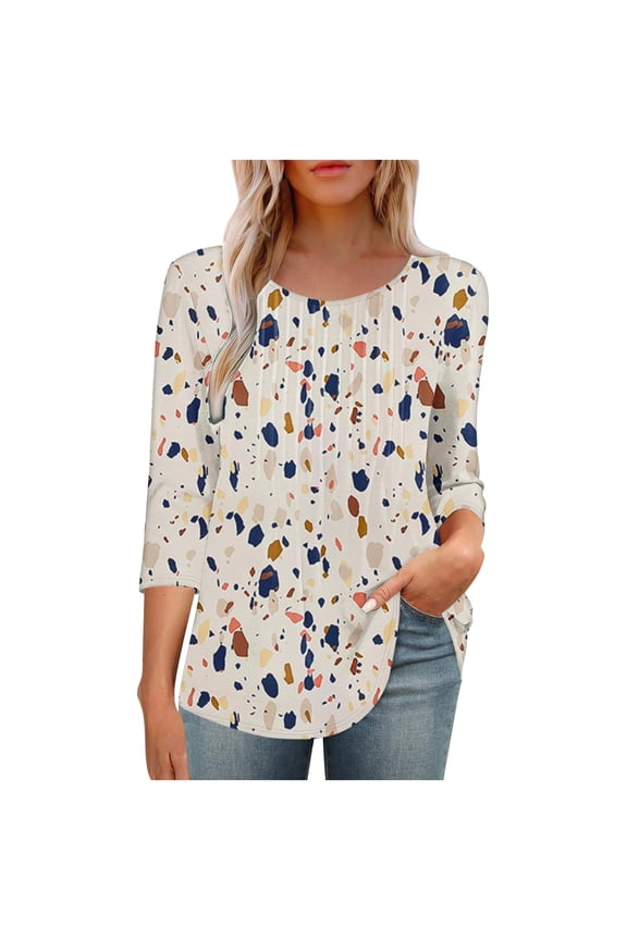 3/4 Length Sleeve Womens Tops Plus Size 3x Womens Tops Casual Summer Womens Tops Summer Tshirts Shirts for Women Graphic T-Shirts Pink