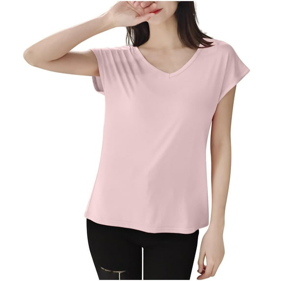 3/4 Length Sleeve Womens Tops Ribbed Knit Sweater Oversized T Shirts Round Neck Blouses Fall Fashion 2024 Clothes