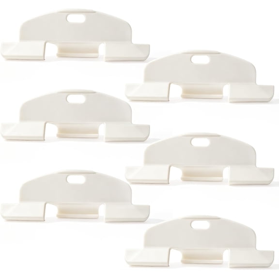 3/4" LiteRise Cordless Shades Handles for Hunter Douglas Alta | for Duette and Applause Cordless Honeycomb Shades #7300181320 Parts, 6 Replacement Blind Pull Handles, for Curved Bottom Rail