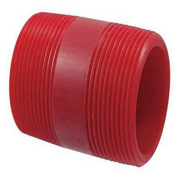 3/4" MNPT x 2" TBE Kynar(R) Pipe Nipple Sch 80 6529 3/4xSH
