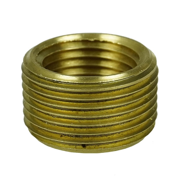 3/4" Male NPT Outer x 1/2" Female NPT Inner Solid Brass Socket Bushing FB110J