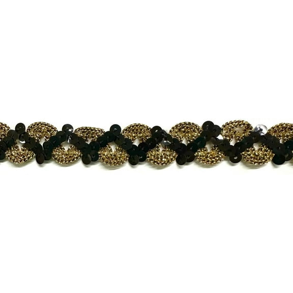 3/4" Metallic Sequins Trimming - 9 Continuous Yards - Many Colors Available!