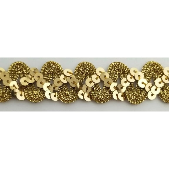 3/4" Metallic Sequins Trimming - 9 Continuous Yards - Many Colors Available!