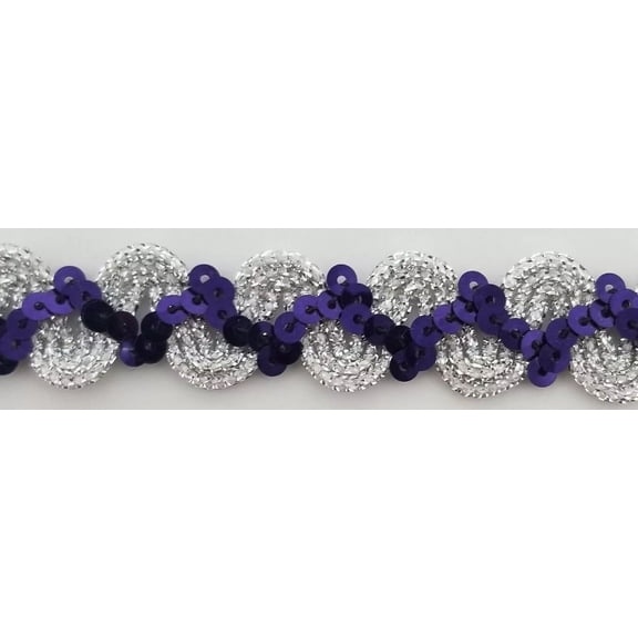 3/4" Metallic Sequins Trimming - 9 Continuous Yards - Many Colors Available!