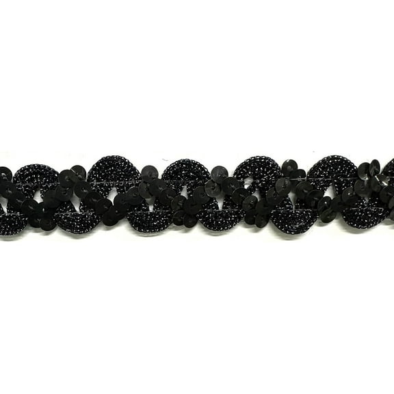 3/4" Metallic Sequins Trimming - 9 Continuous Yards - Many Colors Available!