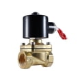 thumbnail image 1 of 3/4" N.C. 110V AC Electric Brass Solenoid Valve For Water, Air, Gas, Diesel Fuel, 1 of 1