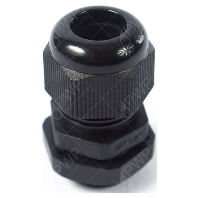3/4" NPT Black Nylon Cable Glands WIth Gasket and Lock-Nut 100 Pack