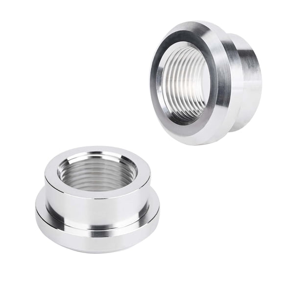 3/4" NPT Female Weld On Bung 3/4" NPT Weldable Fuel Tank Fitting, Aluminum Pipe Thread Pipe Fitting Adapter Car Accessories,Use With Fuel, Oil, Gas and Water (2 Pack -3/4 NPT)
