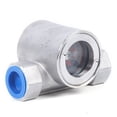 thumbnail image 1 of 3/4" NPT Sight Water Flow Indicator W/ Plastic Impeller Stainless Steel 304, 1 of 13