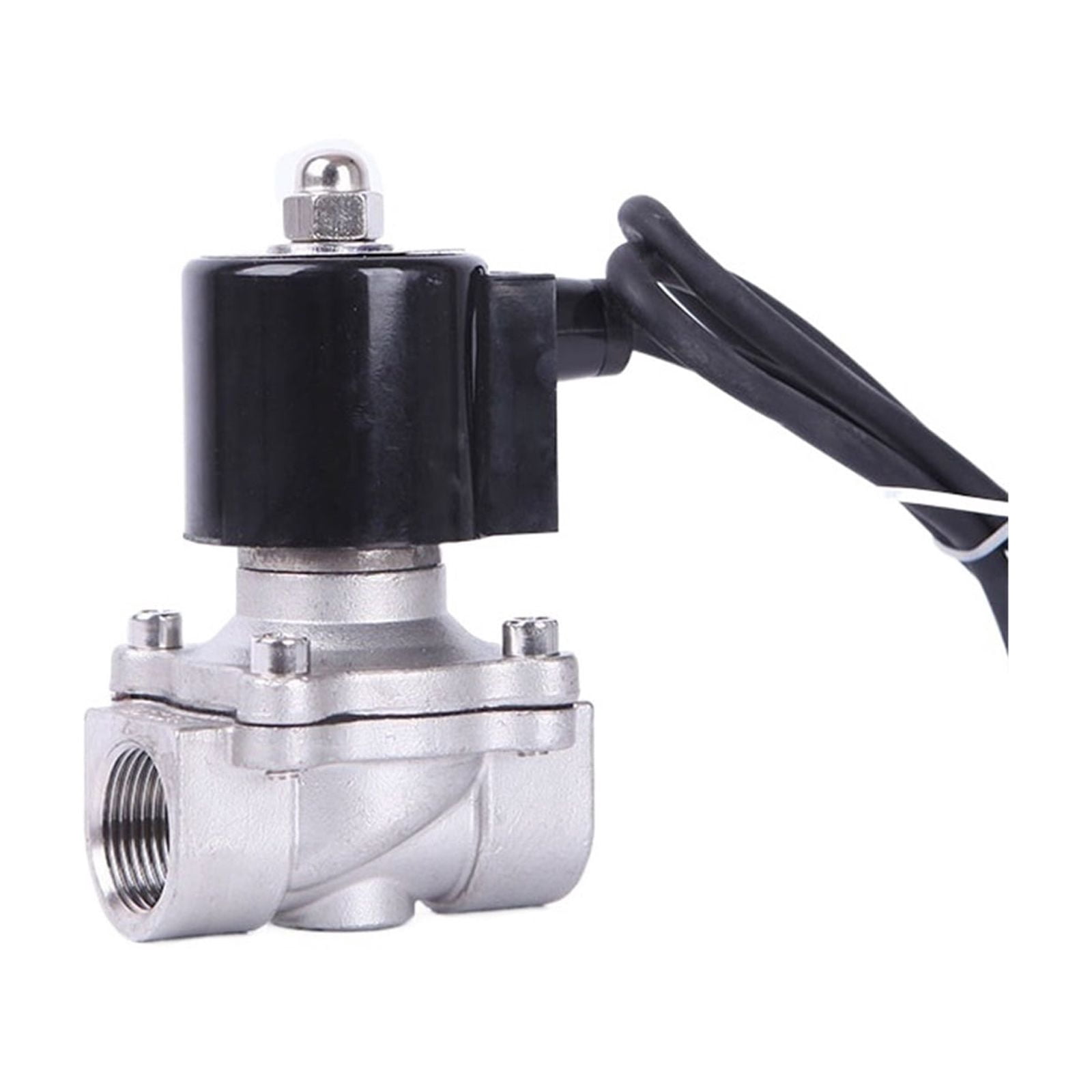 1/4" NPT Stainless Steel Solenoid Valve - 110/120V AC, Normally Closed, With Viton Seal