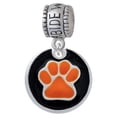 thumbnail image 1 of 3/4'' Orange Paw in Black Circle - Abide With Me Charm Bead, 1 of 1