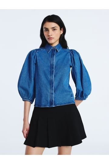Blusa Casual Taglie Forti – Scollo A Scoop, Maniche Corte, Laterale Increspato – 1XL ~ 3XL - Foto 4