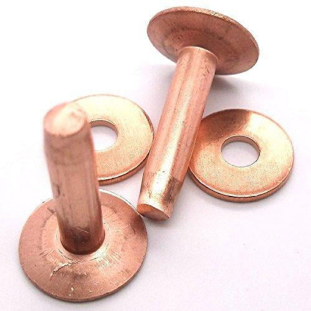 3/4" Pack Of 50 #9 Copper Rivets & Burrs