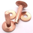 thumbnail image 1 of 3/4" Pack Of 50 #9 Copper Rivets & Burrs, 1 of 1