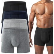 3/4 Pcs Octipa Men's Ultra-Absorbent Incontinence Boxer Briefs, Leak Proof Reusable Octipa Mens Incontinence Underwear (4 Pairs Mix, Large)