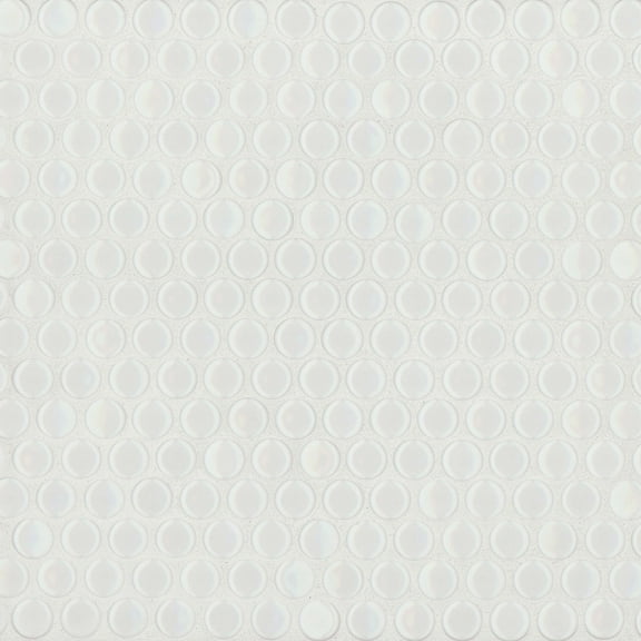 3/4 Penny Rounds Mosaic Gloss White
