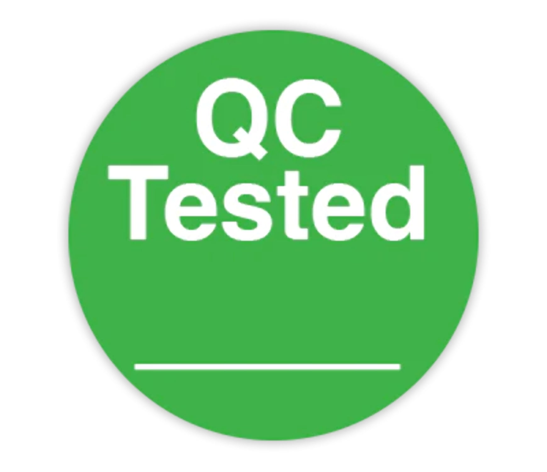 3/4" Permanent Round, ColorCode Imprinted QC Tested Quality Control