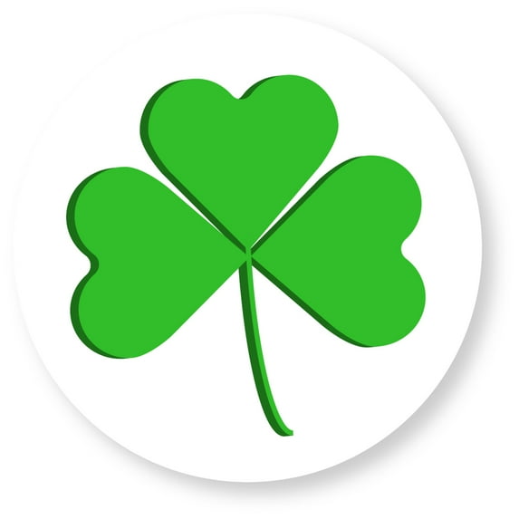3/4" Permanent Shamrock Sticker Packs, 840/Labels, 20/Sheets