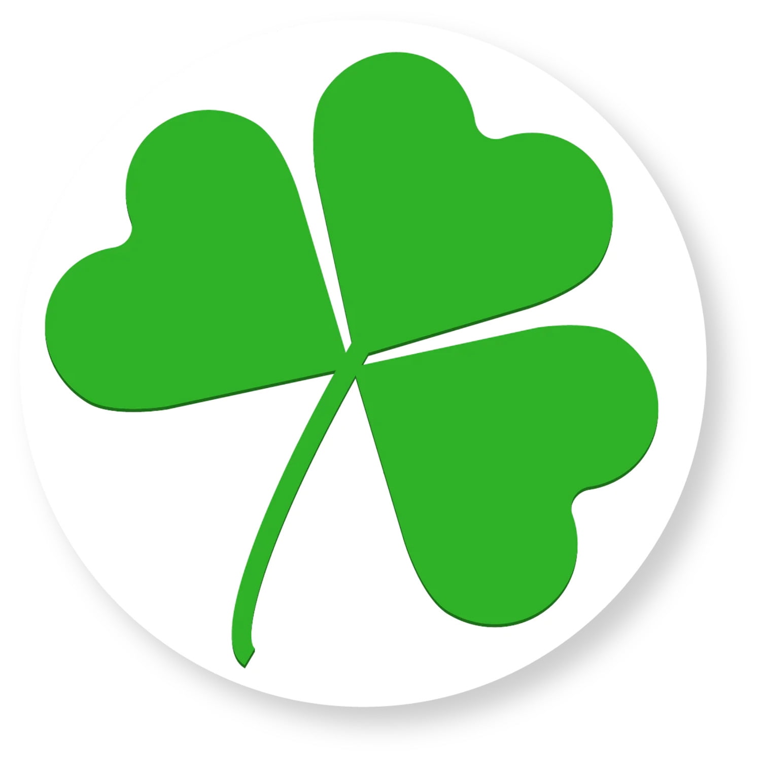 3/4 Permanent Shamrock Sticker Packs, 840/Labels, 20/Sheets