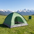 thumbnail image 1 of 3-4 Person Army Green Camping Dome Tent, Waterproof Outdoor Survival Tent for Camping Hiking, 1 of 6