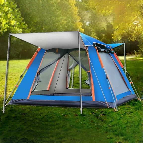 3-4 Person Camping Tent Auto Instant Canopy Pop Up Tent Rainproof Foldable Tent
