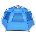 thumbnail image 1 of 3-4 Person Pop Up Beach Tent with UPF 50+ Sun Protection, Portable Sun Shelter for Beach Camping, 1 of 6