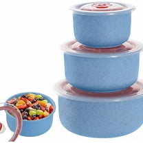 3-Piece Lunch Box Set, Sealed Food Storage Containers with Lids, Stackable, Leak-Proof, Reusable, PP Material, Microwave, Dishwasher, and Refrigerator Safe