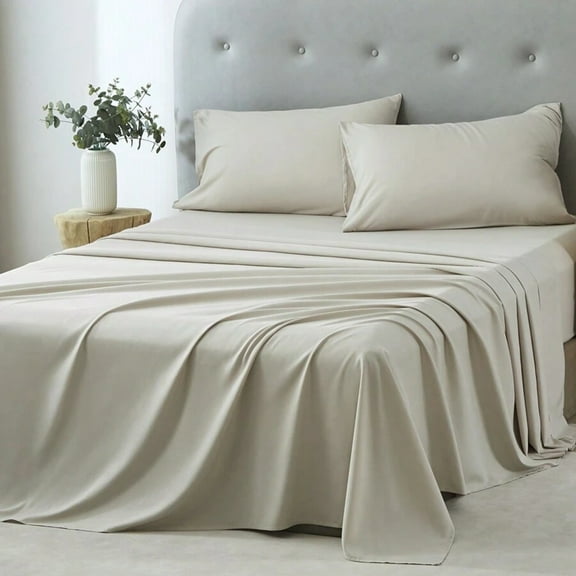 3/4 Piece Home Bed Sheet Set, Soft, Comfortable And Breathable Bedding Set, Hotel Luxury Home Summer Bedding Sheets Twin