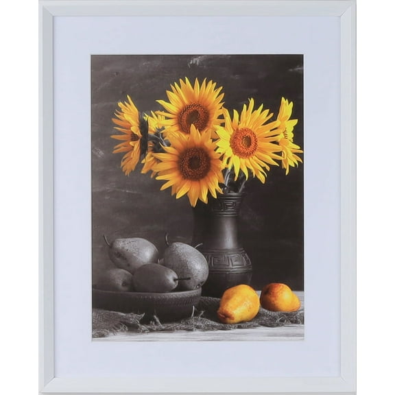 3/4" Polystyrene Beveled Architect Modern Picture Frame - by WholesaleArtsFrames-com. 12x18 1623 Series - White - Made In USA