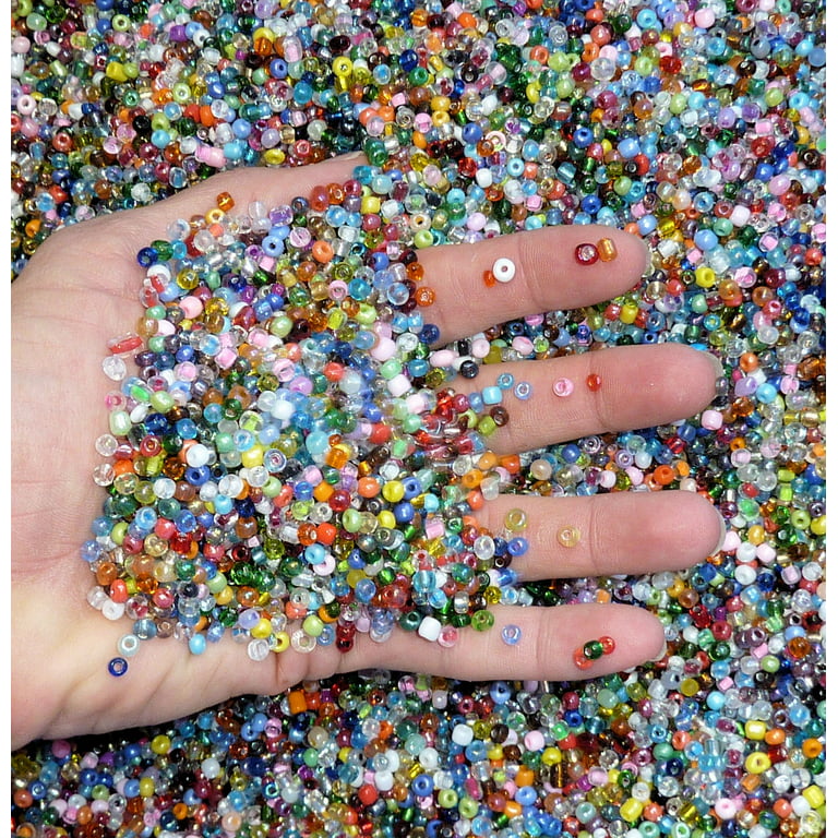 Sosookk Pony Bead 4mm Seed Beads Tiny Pony Beads Glass Seed Beads Assorted  Colors for Friendship Bracelet Jewelry Making 4000pcs