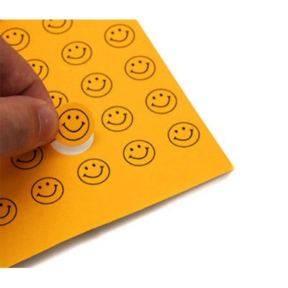 3/4" Printable Round Labels, Assorted Fluorescent Colors: 2,700/Pack