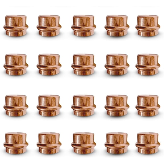3/4" ProPress Fitting Copper Cap   Zero Lead Stop End Plumbing Tool   Durable & Easy to Install for Professional Plumbing (Pack of 20)