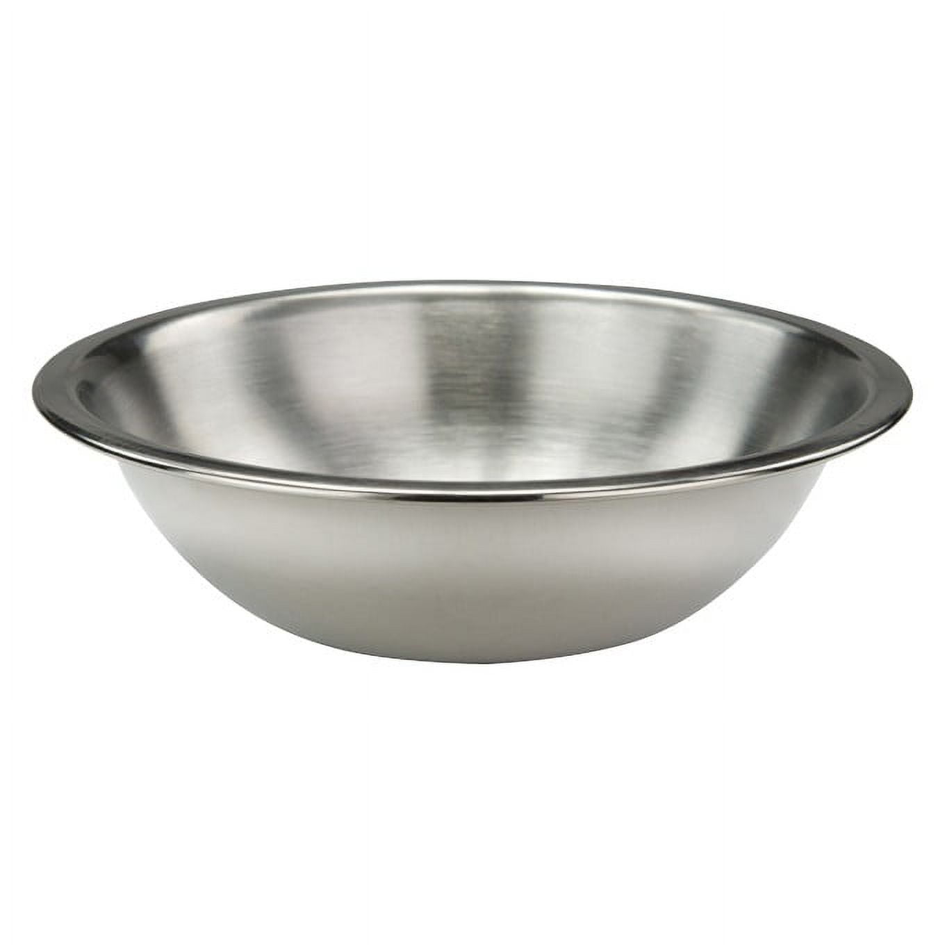 Winco Heavy-Duty Mixing Bowl, 16-Quart, Stainless Steel