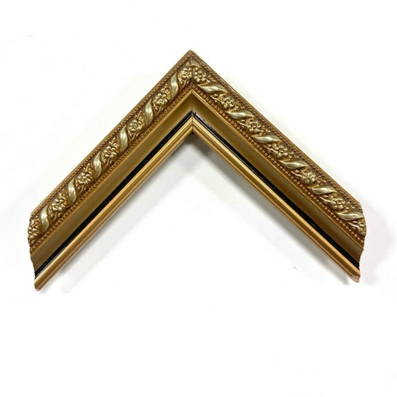 3/4" Readymade Wood Picture Frame (Elegant Gold)