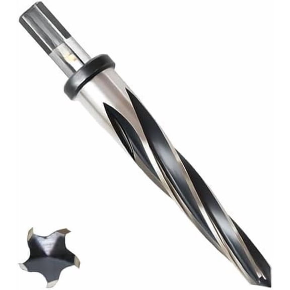 3/4" Reamer Drill Bit for Metal, M2 HSS Taper Reamer for Steel, Alloy, , Plastic to , Enlarge Holes - 5-Spiral Flutes, 1/2" Non-Slip Shank, 19mm Reamer, Bridge Construction Reamer.