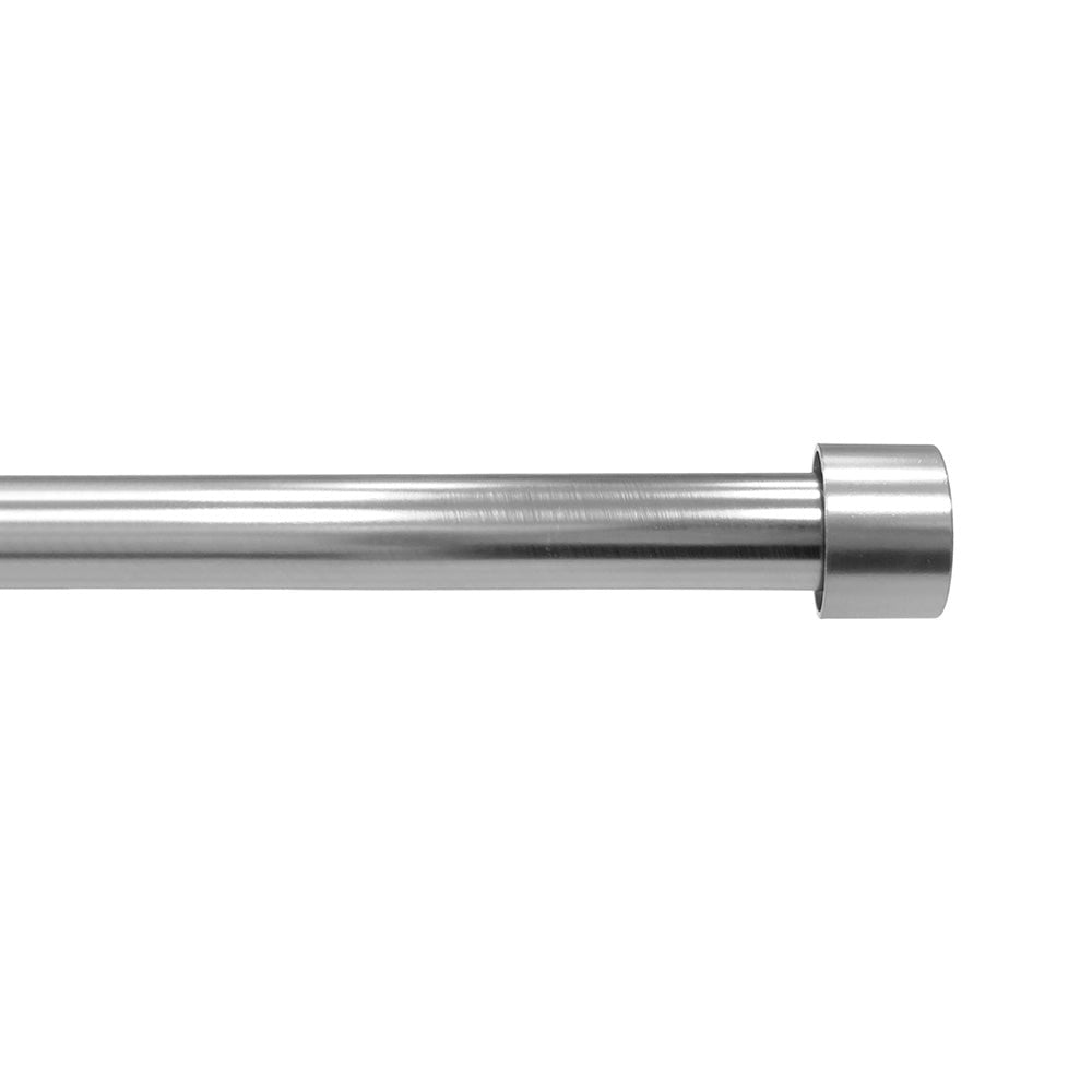 3/4" Single Curtain Rod Set with End Cap Finials 2-Pack
