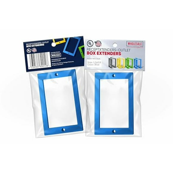 3/4" Single Gang, Receptacle Outlet Box Extender (1 pc.) with Screws UL Listed, Mud Ring