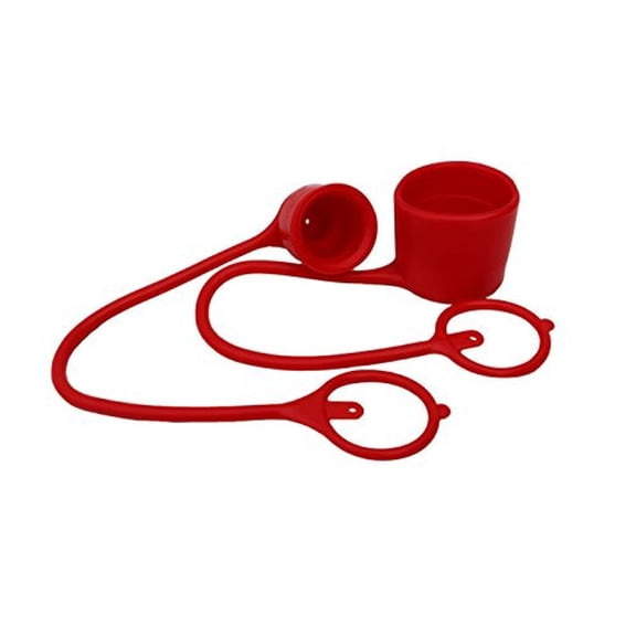 3/4 Size Flat Face Hydraulic Quick Coupler Rubber Caps Plug Set - Fits Bobcat Size Couplers (1) set