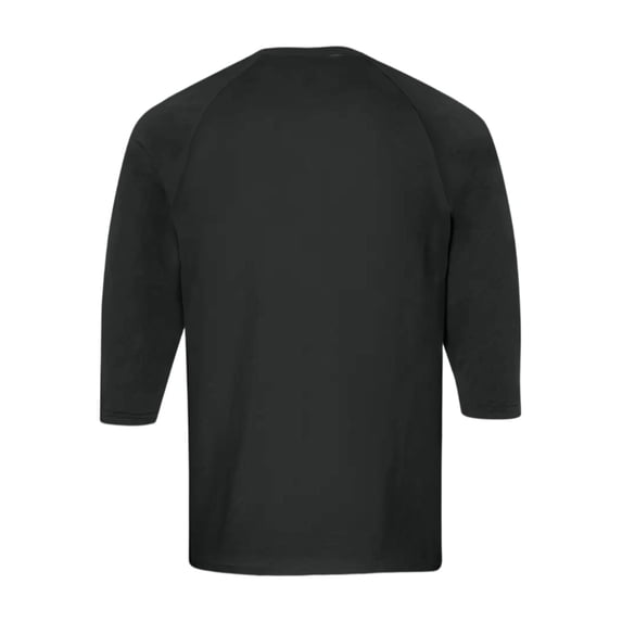 3/4 Sleeve Baseball T-Shirts Mens Henley Tops Sport Athletic Jersey Tee Buttons Shirts Black 3XL