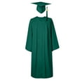thumbnail image 1 of Graduation Cap And Gown,Graduation Gowns,Women'S Long Sleeved Dress Solid Color Round Neck Dress,Matte Gown With Tassel for High School & College, 1 of 4