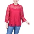 thumbnail image 1 of 3/4 Sleeve Lace Blouse, 1 of 3