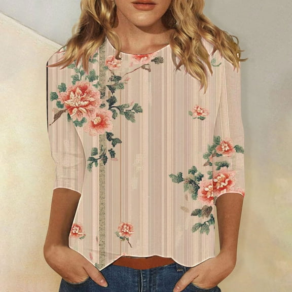 3/4 Sleeve Summer Tops for Women Xs Summer Shirts for Women 2025 Green Summer Tops for Women Work Oversized Tshirts for Women Cotton Graphic orders placed by me