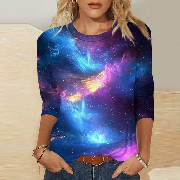 3/4 Sleeve Tops for Women Trendy Womens Summer Shirts with Sleeves Cotton Womens Summer Tops V Neck Work T Shirts for Women Graphic Plus Size my orders