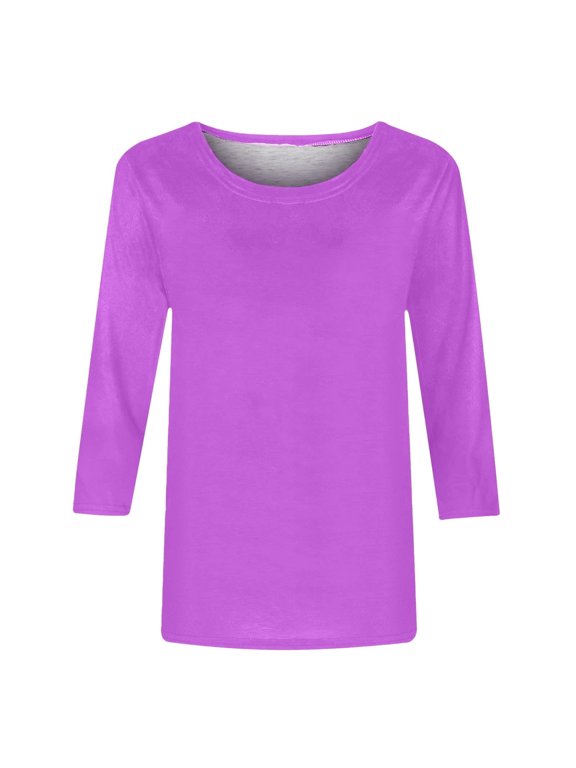 3/4 Sleeve Tops for Women Workwear Tops Business Casual Tops Cute Tops for Teens Boho T Shirts for Women Basic Tops Fun Summer Tops Women'S Athletic Shirts & Tees Cool T Shirts Work Tops